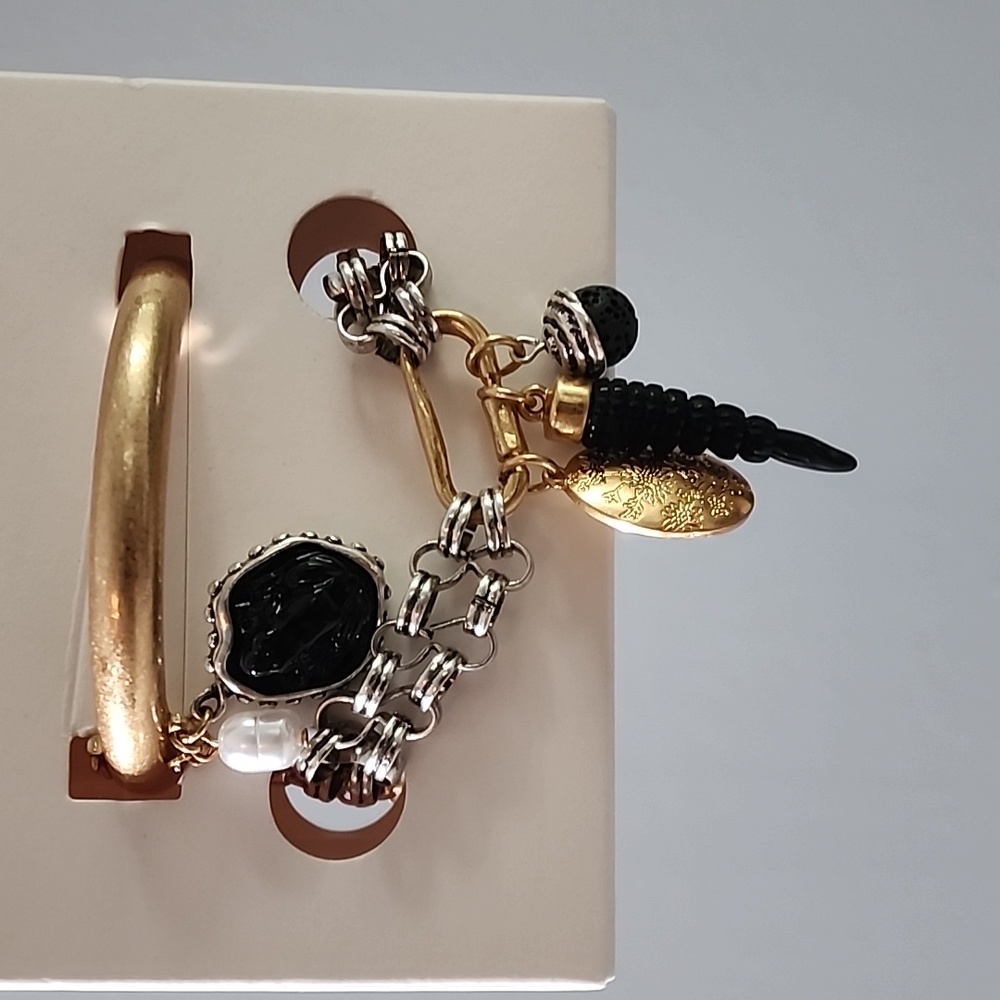 ZARA Two Pack of Medallion Charm Bracelet - Picture 8 of 11
